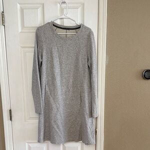 Smartwool Light Heather Gray Long Sleeve Knit Dress